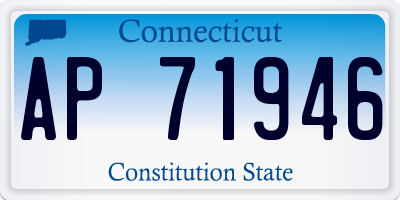 CT license plate AP71946