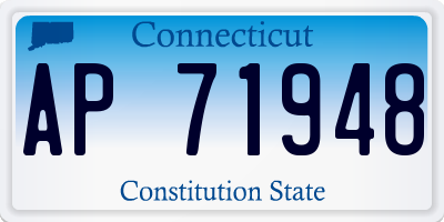 CT license plate AP71948