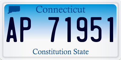 CT license plate AP71951