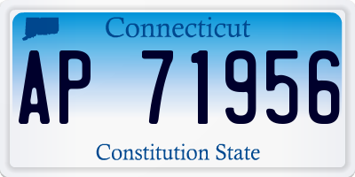 CT license plate AP71956