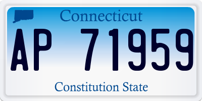 CT license plate AP71959