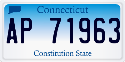 CT license plate AP71963