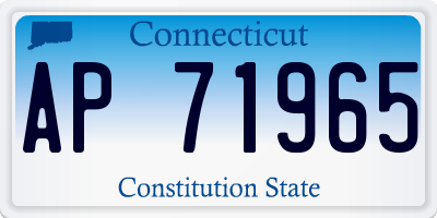 CT license plate AP71965