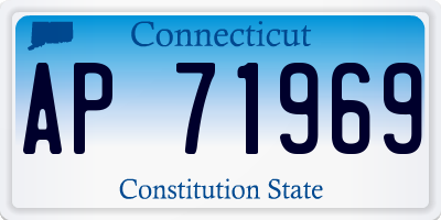 CT license plate AP71969