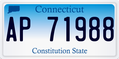 CT license plate AP71988