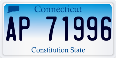 CT license plate AP71996