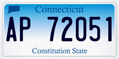 CT license plate AP72051