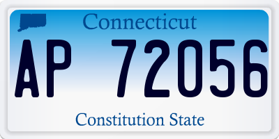CT license plate AP72056