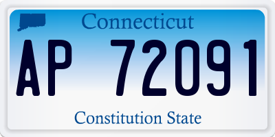 CT license plate AP72091
