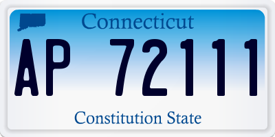 CT license plate AP72111