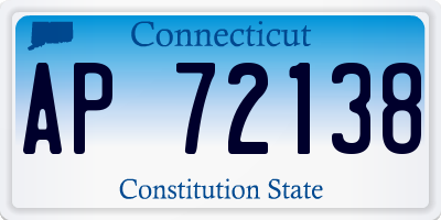 CT license plate AP72138