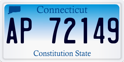 CT license plate AP72149