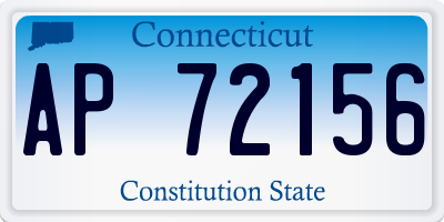 CT license plate AP72156