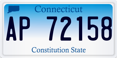 CT license plate AP72158