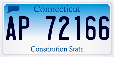 CT license plate AP72166