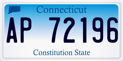 CT license plate AP72196