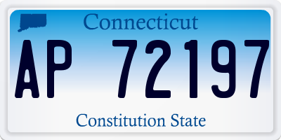 CT license plate AP72197