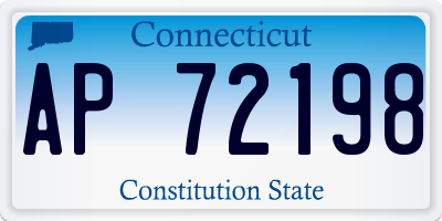 CT license plate AP72198