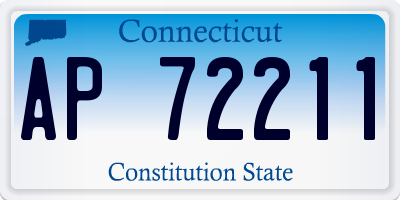 CT license plate AP72211