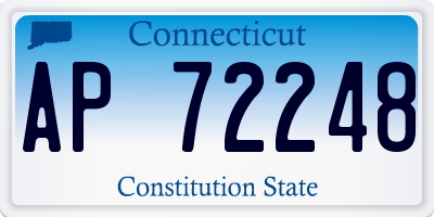CT license plate AP72248