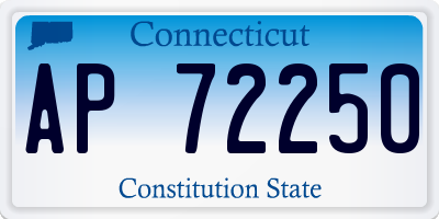CT license plate AP72250