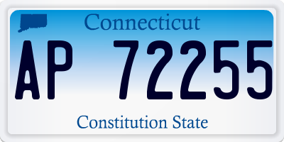 CT license plate AP72255
