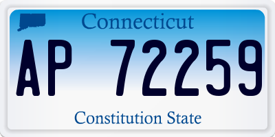 CT license plate AP72259