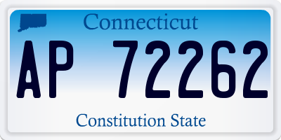 CT license plate AP72262