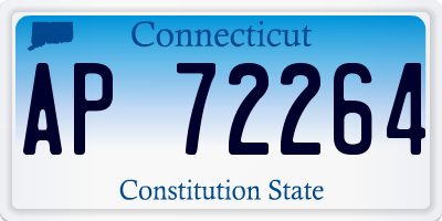 CT license plate AP72264