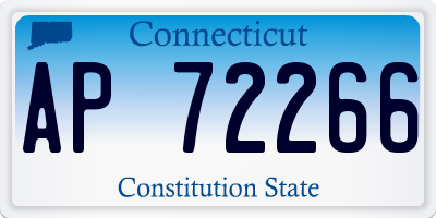 CT license plate AP72266