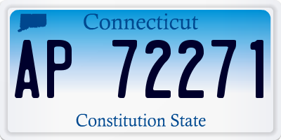 CT license plate AP72271