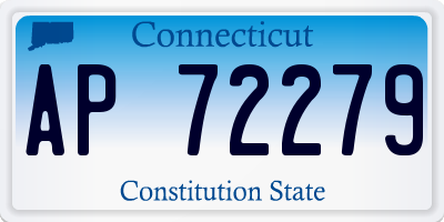 CT license plate AP72279
