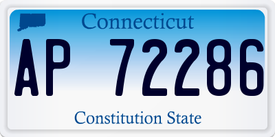 CT license plate AP72286