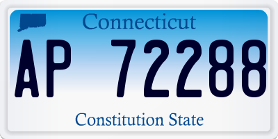 CT license plate AP72288