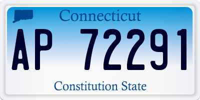 CT license plate AP72291