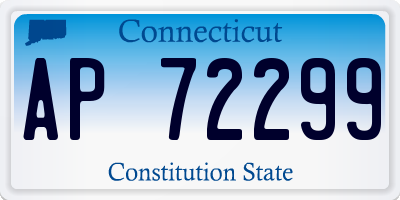CT license plate AP72299