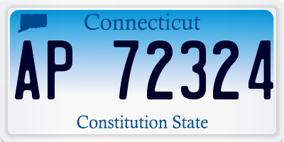 CT license plate AP72324