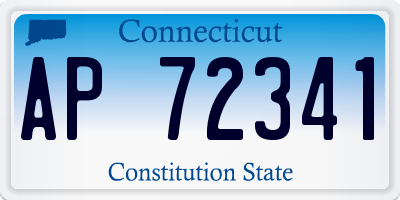 CT license plate AP72341