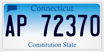 CT license plate AP72370