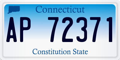 CT license plate AP72371