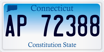 CT license plate AP72388