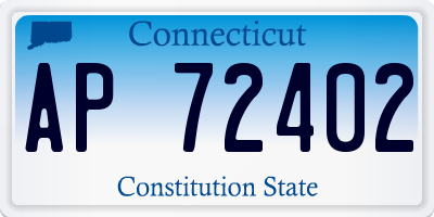 CT license plate AP72402