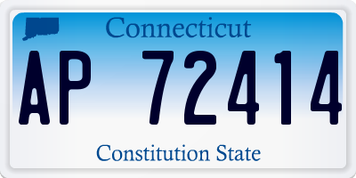 CT license plate AP72414