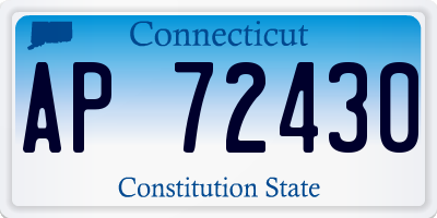 CT license plate AP72430