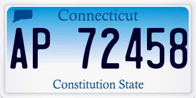 CT license plate AP72458