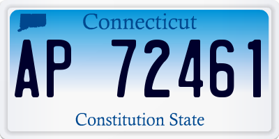 CT license plate AP72461