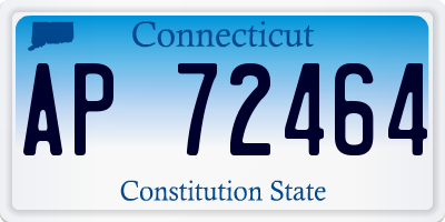 CT license plate AP72464