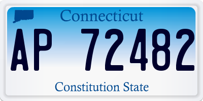 CT license plate AP72482