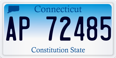 CT license plate AP72485