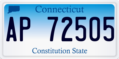 CT license plate AP72505